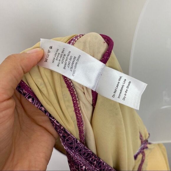 Swimsuit for all Halter Top Swimsuit‎ Open Back Geometric Plunge Sexy Strap - Picture 8 of 10